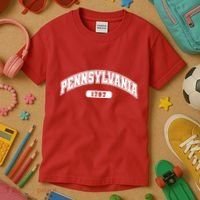Pennsylvania Collegiate Style 1787 Kids T-Shirt thumb 3