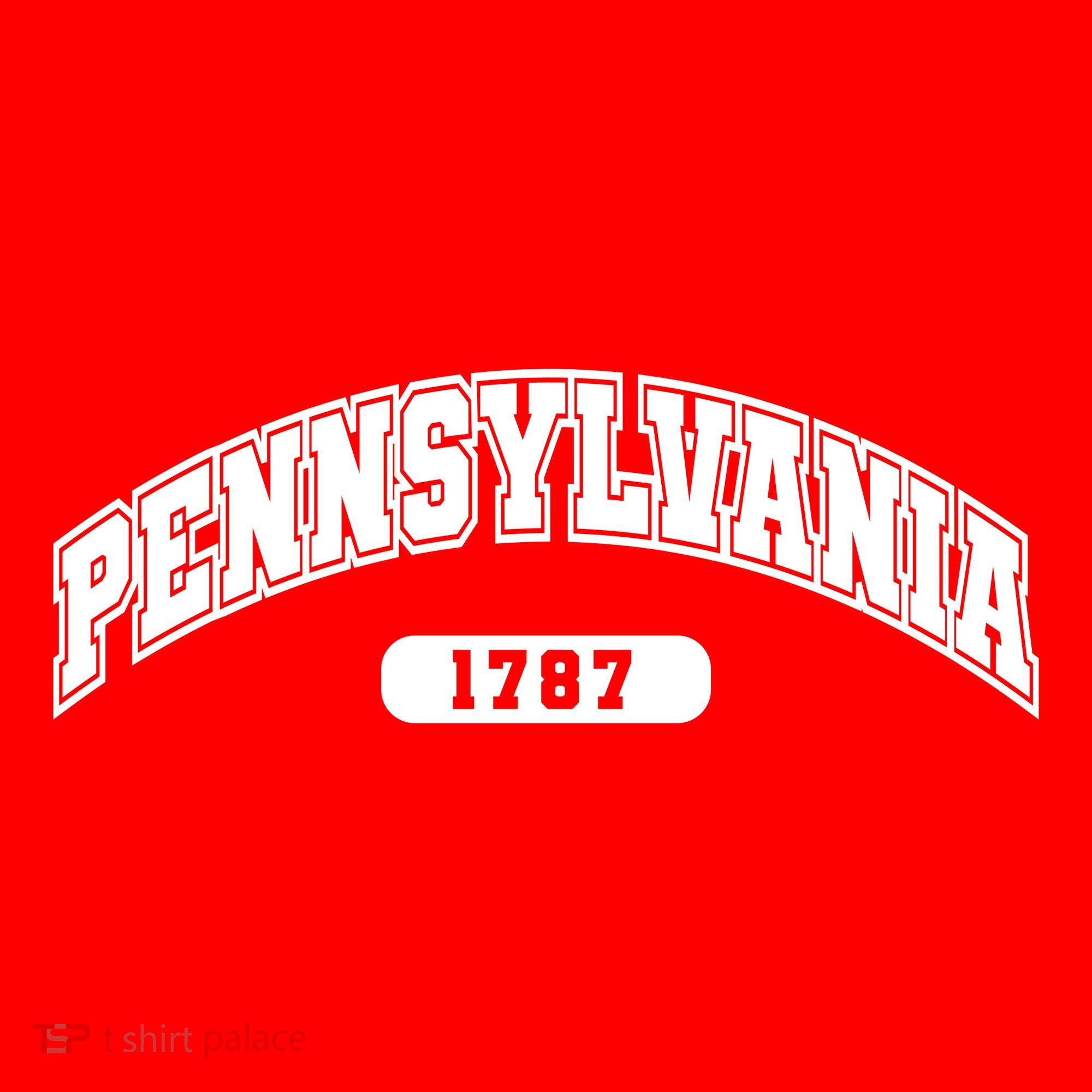 Pennsylvania Collegiate Style 1787 Kids T-Shirt