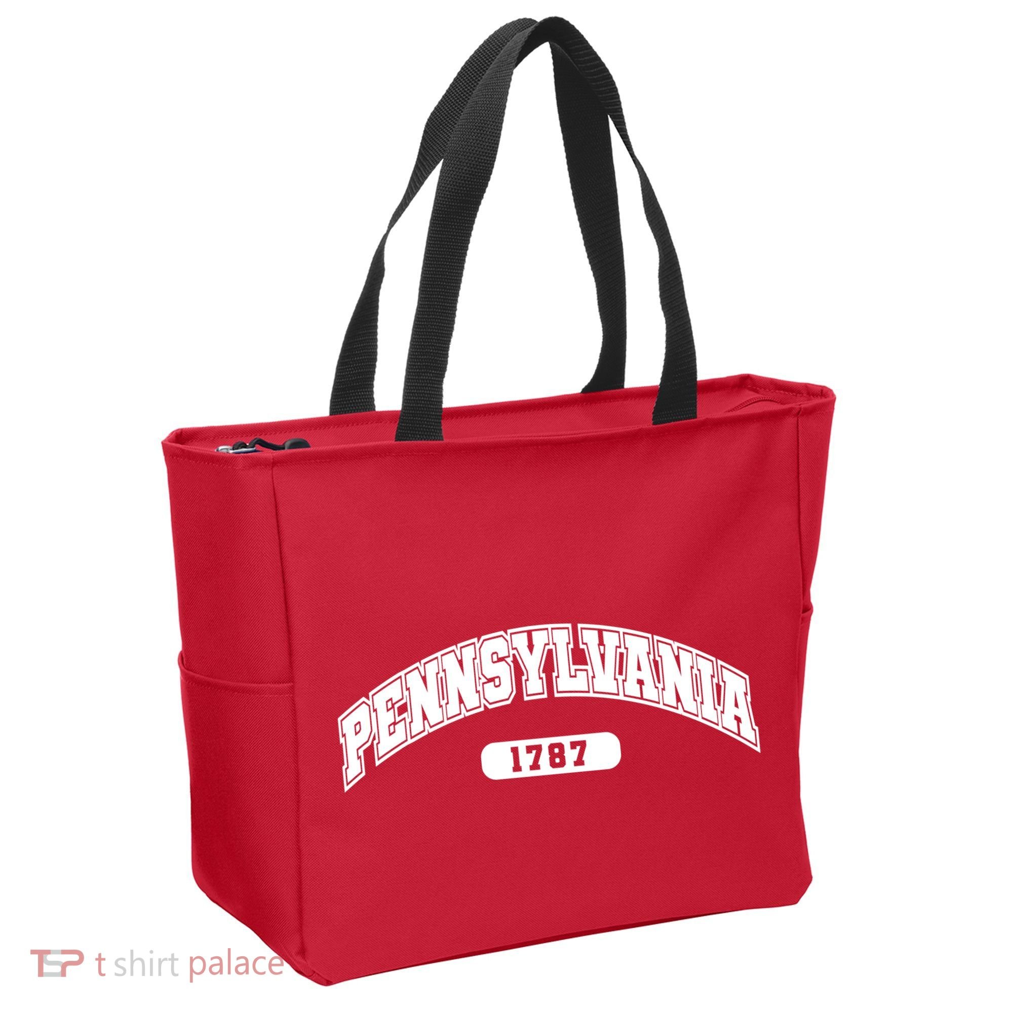 Pennsylvania Collegiate Style 1787 Tote Bag