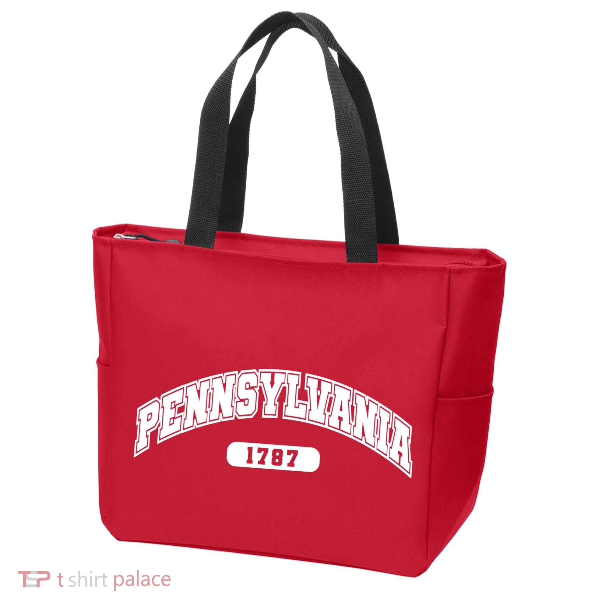 Pennsylvania Collegiate Style 1787 Tote Bag