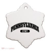 Pennsylvania Collegiate Style 1787 Ceramic Ornament thumb 0