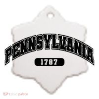 Pennsylvania Collegiate Style 1787 Ceramic Ornament thumb 2