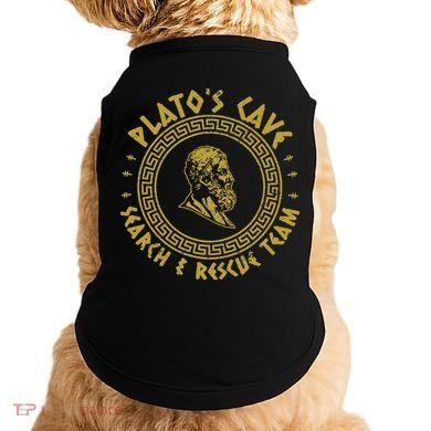Platos Cave Search And Rescue Teams Funny Philosophy Doggie Tank