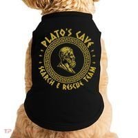Platos Cave Search And Rescue Teams Funny Philosophy Doggie Tank thumb 0