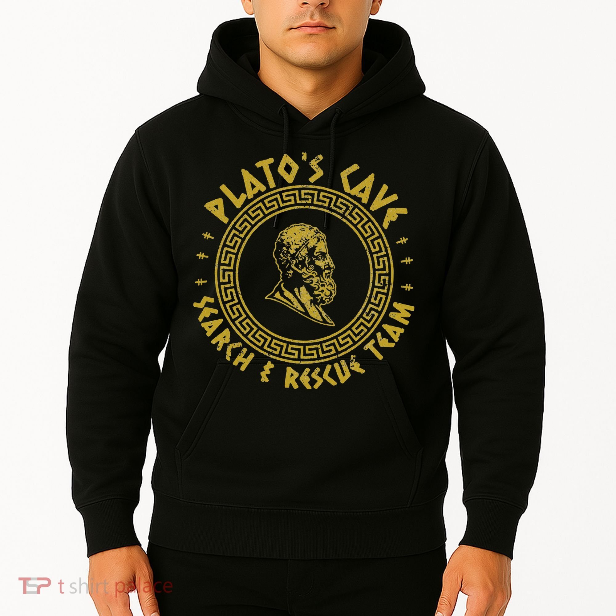 Platos Cave Search And Rescue Teams Funny Philosophy Hoodie