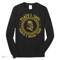 Platos Cave Search And Rescue Teams Funny Philosophy Long Sleeve Shirt thumb 0