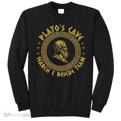 Platos Cave Search And Rescue Teams Funny Philosophy Sweatshirt