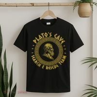 Platos Cave Search And Rescue Teams Funny Philosophy T-Shirt thumb 2