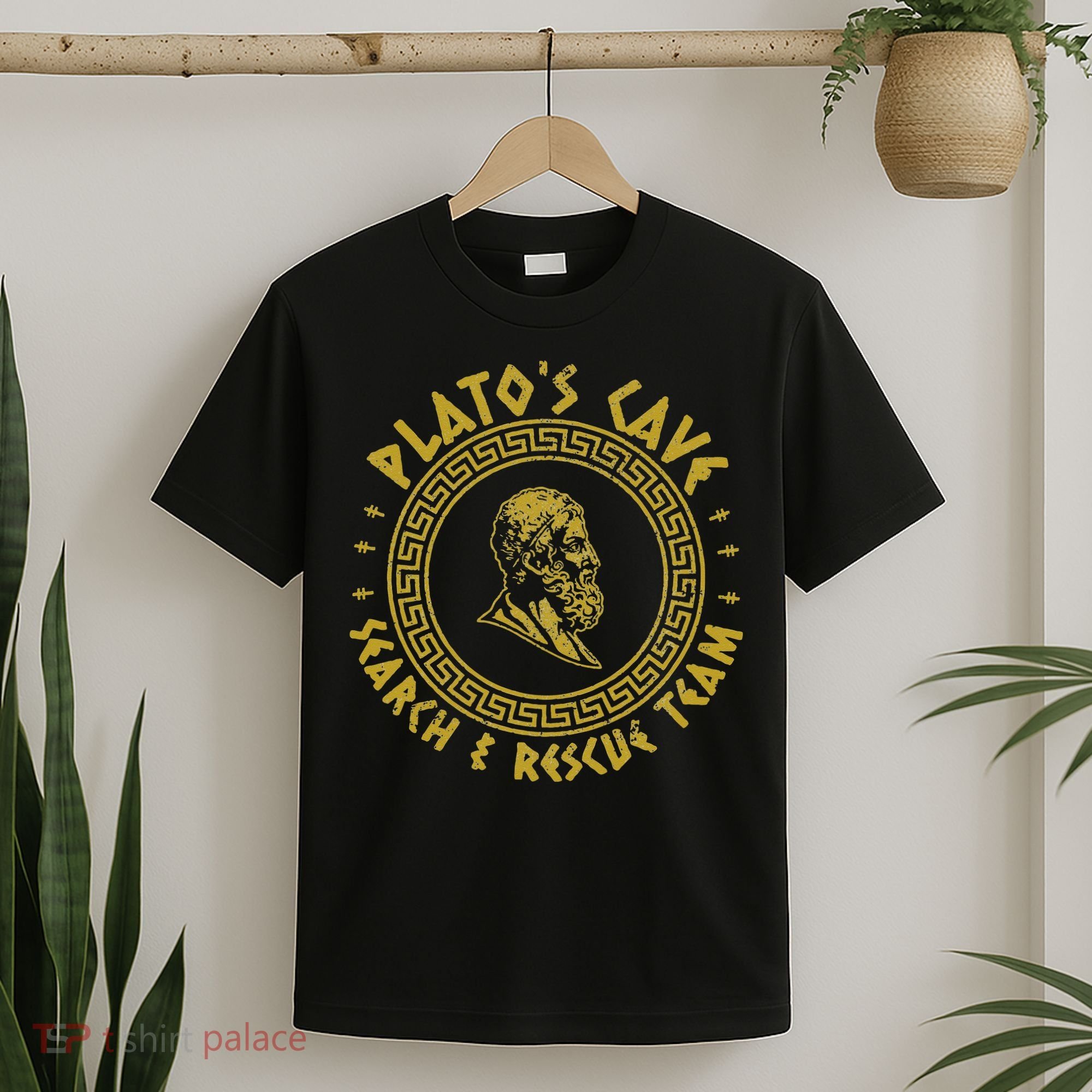 Platos Cave Search And Rescue Teams Funny Philosophy T-Shirt