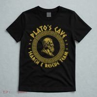 Platos Cave Search And Rescue Teams Funny Philosophy T-Shirt thumb 5