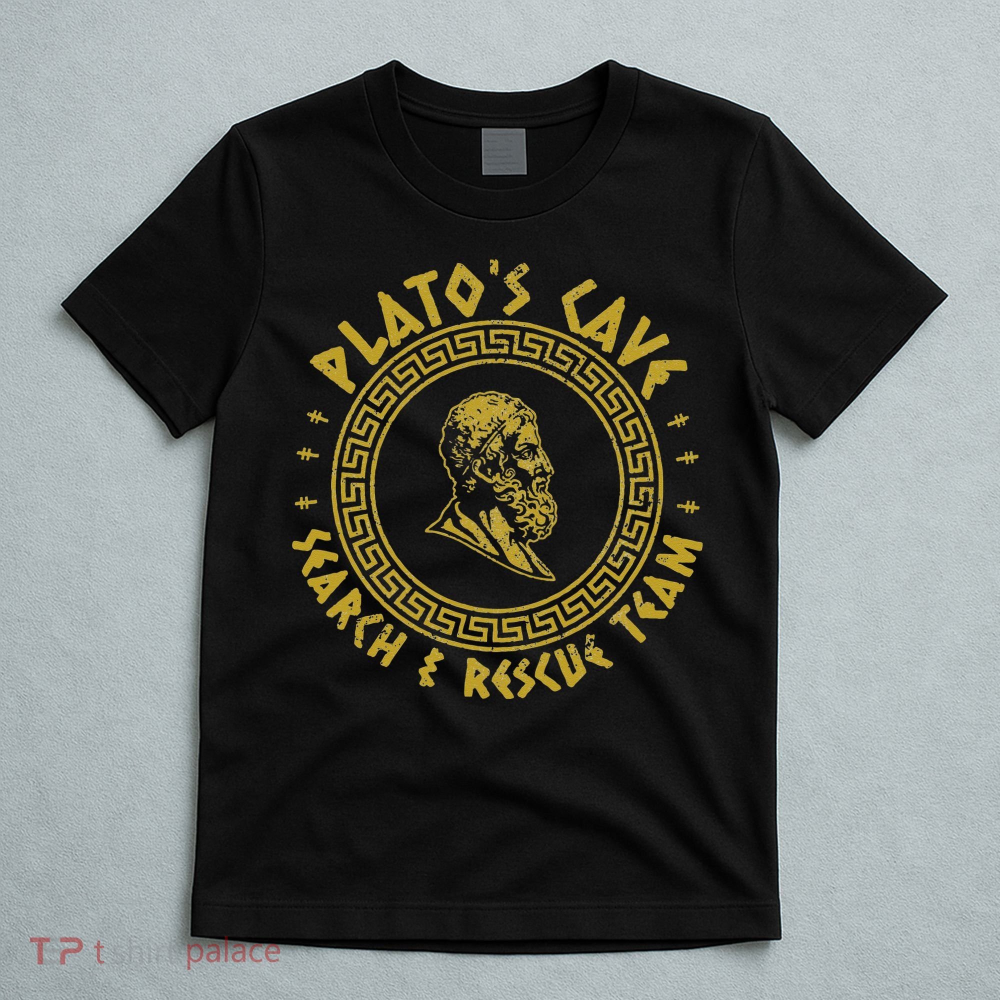 Platos Cave Search And Rescue Teams Funny Philosophy T-Shirt