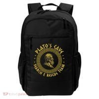 Platos Cave Search And Rescue Teams Funny Philosophy Backpack thumb 0