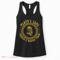 Platos Cave Search And Rescue Teams Funny Philosophy Women's Tank Top thumb 0