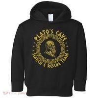 Platos Cave Search And Rescue Teams Funny Philosophy Toddler Hoodie thumb 0