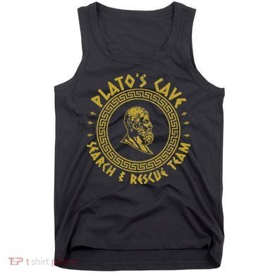 Platos Cave Search And Rescue Teams Funny Philosophy Tank Top