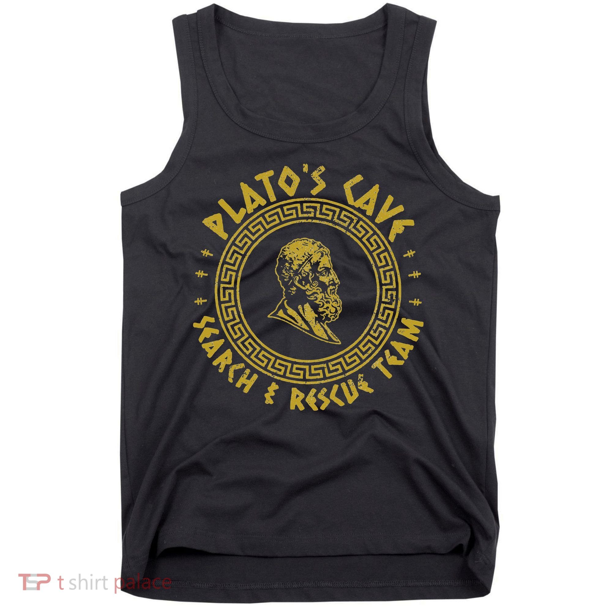 Platos Cave Search And Rescue Teams Funny Philosophy Tank Top