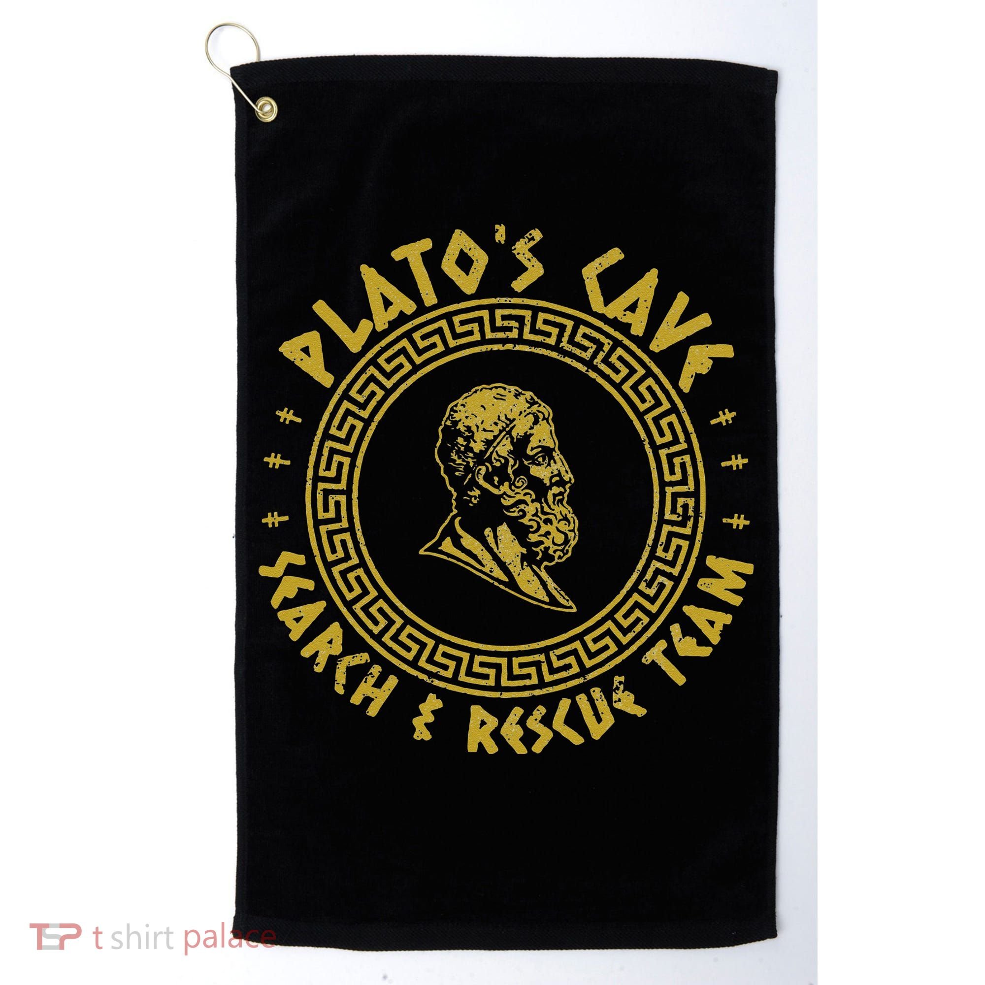 Platos Cave Search And Rescue Teams Funny Philosophy Golf Towel