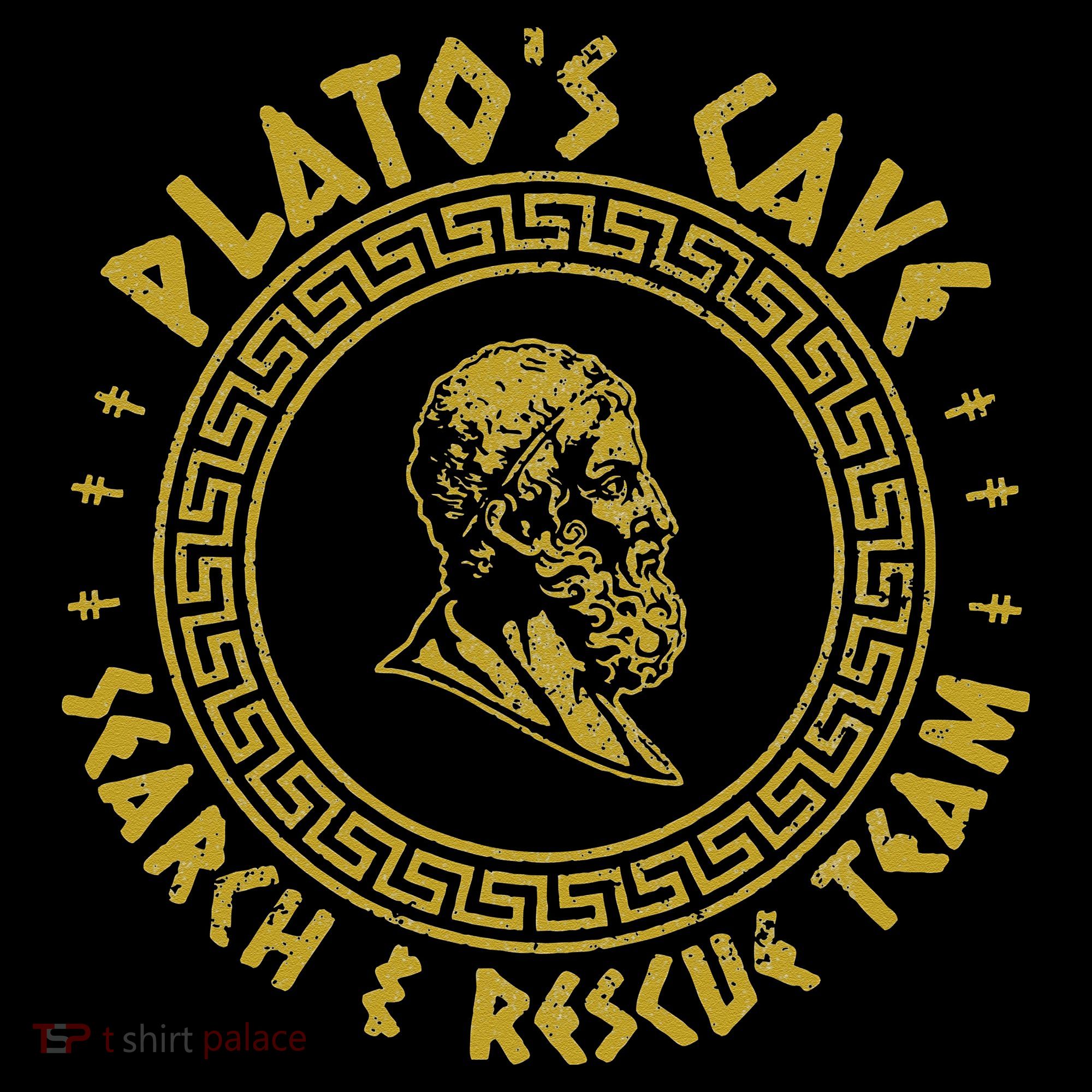 Platos Cave Search And Rescue Teams Funny Philosophy Tote Bag