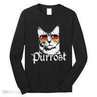Purrost Cat Sunglasses German Flag Germany Prost Oktoberfest Long Sleeve Shirt thumb 0