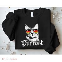 Purrost Cat Sunglasses German Flag Germany Prost Oktoberfest Sweatshirt thumb 2