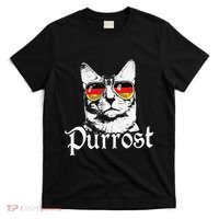 Purrost Cat Sunglasses German Flag Germany Prost Oktoberfest T-Shirt thumb 0