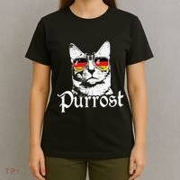 Purrost Cat Sunglasses German Flag Germany Prost Oktoberfest T-Shirt thumb 4