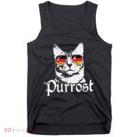Purrost Cat Sunglasses German Flag Germany Prost Oktoberfest Tank Top thumb 0