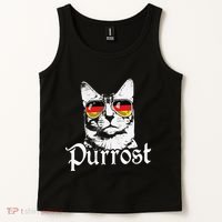 Purrost Cat Sunglasses German Flag Germany Prost Oktoberfest Tank Top thumb 2
