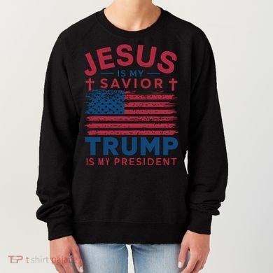 Patriotic Christian Support Graphic Women's Sweatshirt