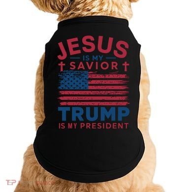 Patriotic Christian Support Graphic Doggie Tank
