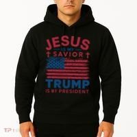 Patriotic Christian Support Graphic Hoodie thumb 2