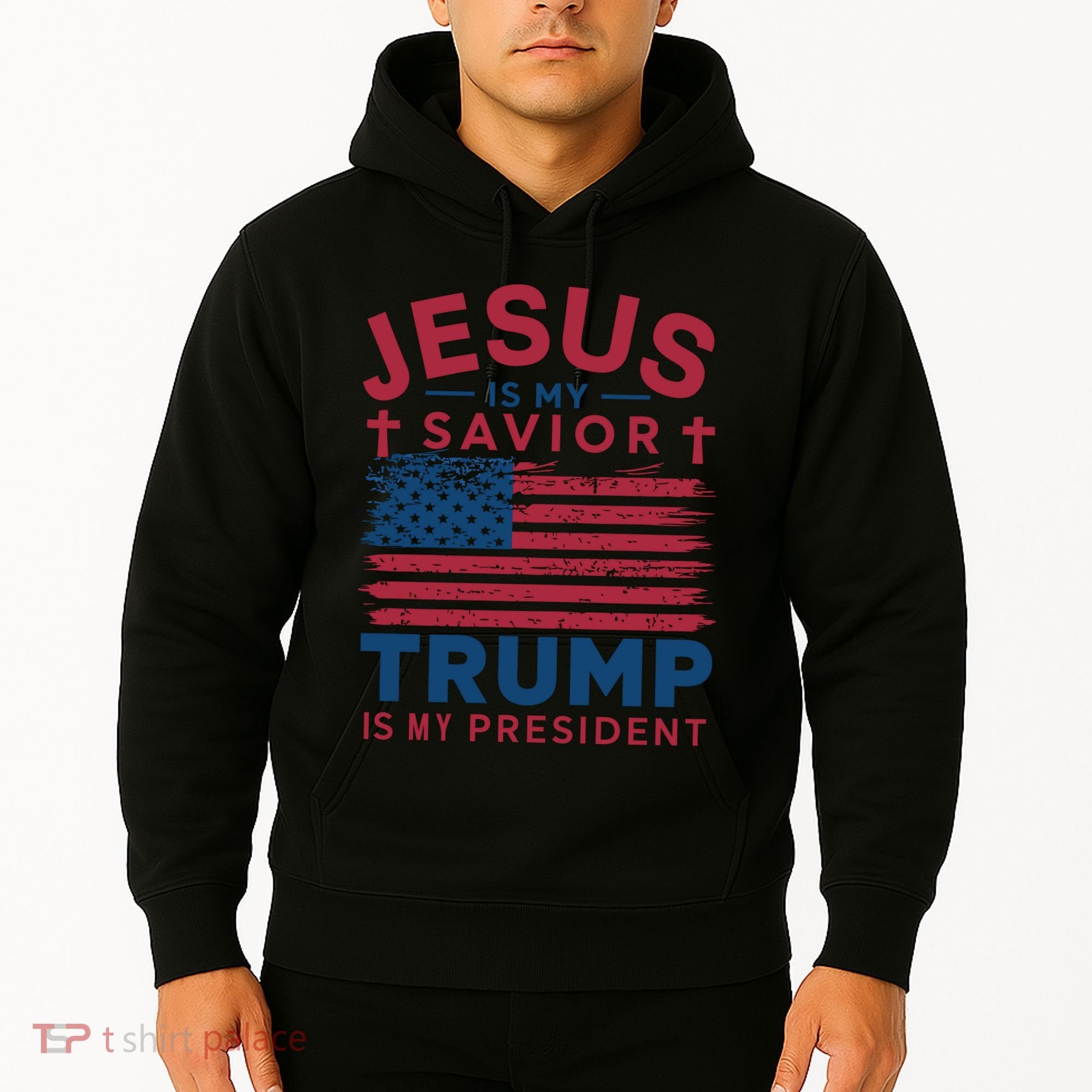 Patriotic Christian Support Graphic Hoodie
