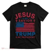 Patriotic Christian Support Graphic T-Shirt thumb 0