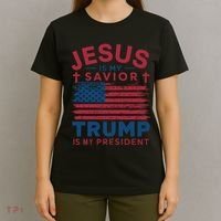Patriotic Christian Support Graphic T-Shirt thumb 4