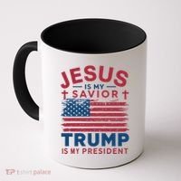 Patriotic Christian Support Graphic Coffee Mug thumb 0