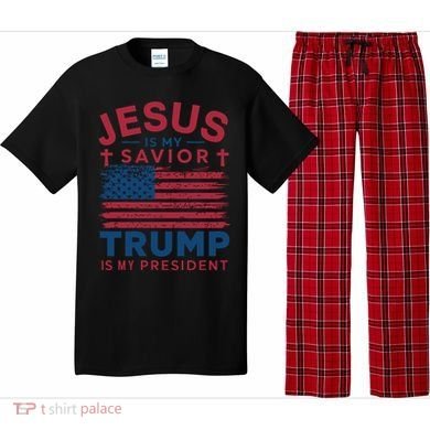 Patriotic Christian Support Graphic Pajama Set