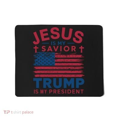 Patriotic Christian Support Graphic Mousepad