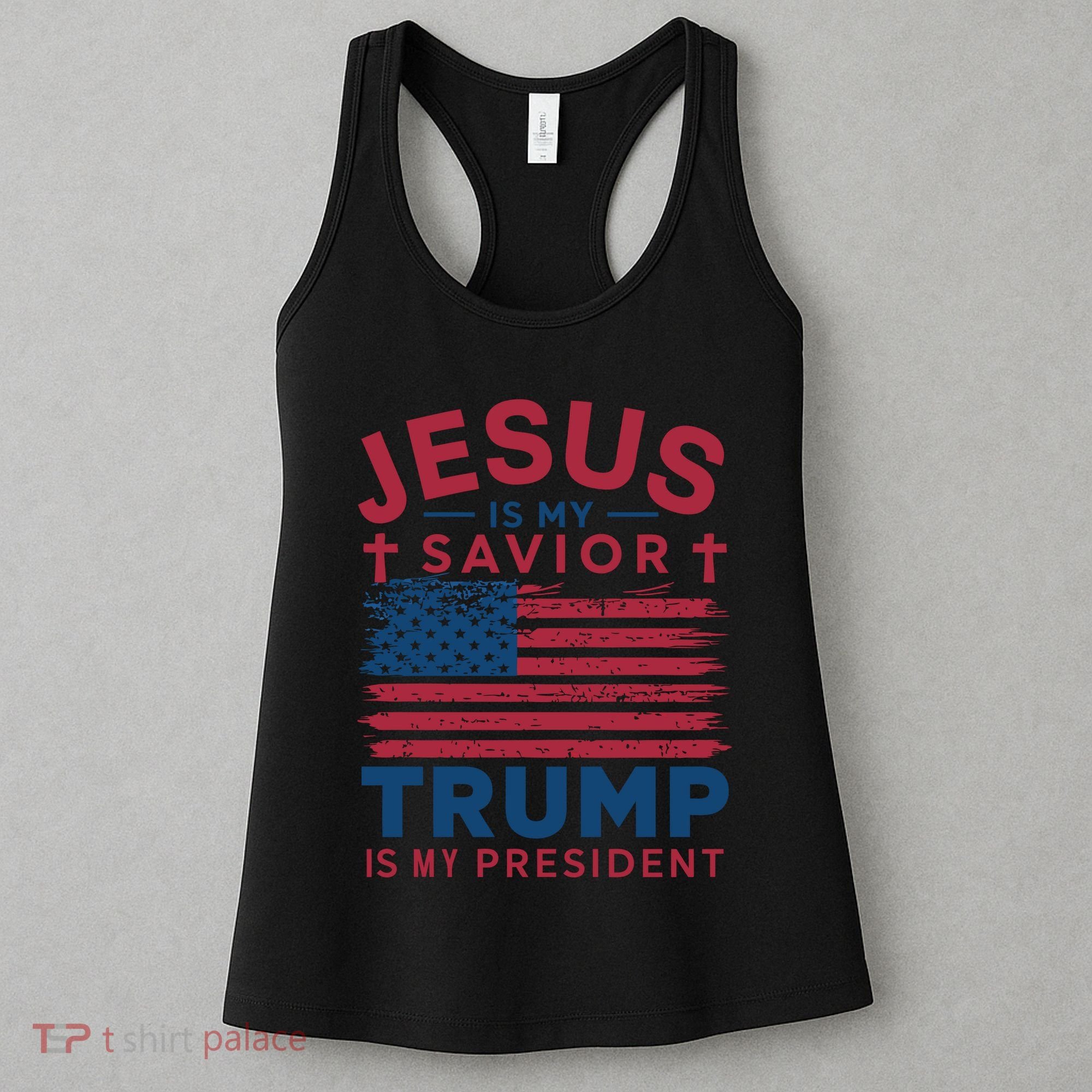 Patriotic Christian Support Graphic Women's Tank Top
