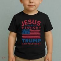 Patriotic Christian Support Graphic Toddler T-Shirt thumb 2
