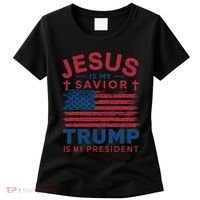 Patriotic Christian Support Graphic Women's T-Shirt thumb 0