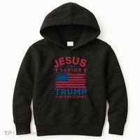 Patriotic Christian Support Graphic Kids Hoodie thumb 0