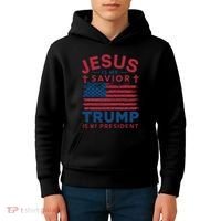 Patriotic Christian Support Graphic Kids Hoodie thumb 4