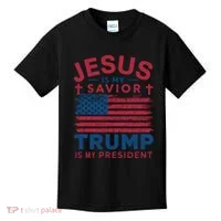 Patriotic Christian Support Graphic Kids T-Shirt thumb 0