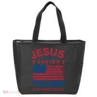 Patriotic Christian Support Graphic Tote Bag thumb 0