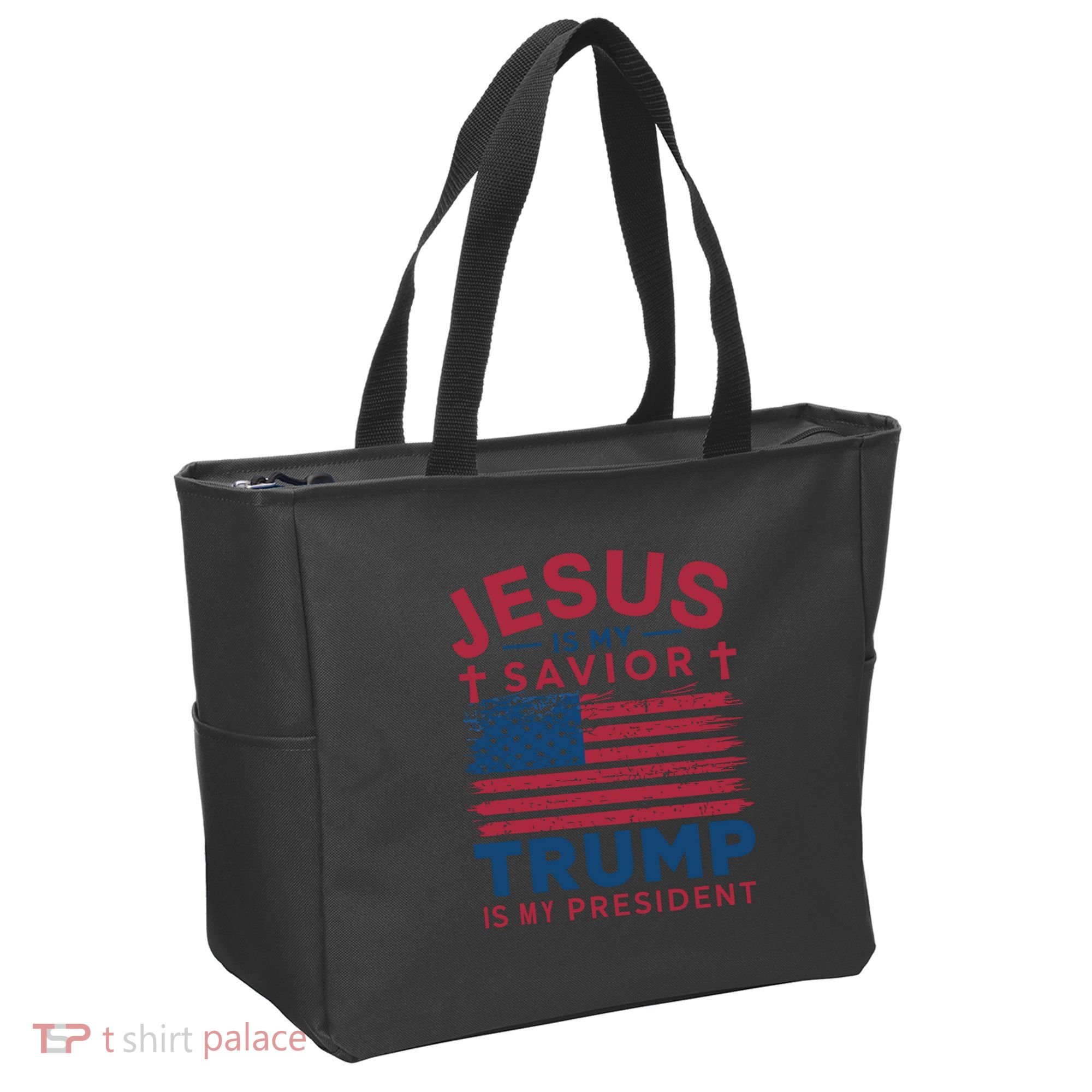 Patriotic Christian Support Graphic Tote Bag