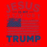 Patriotic Christian Support Graphic Santa Hat thumb 1