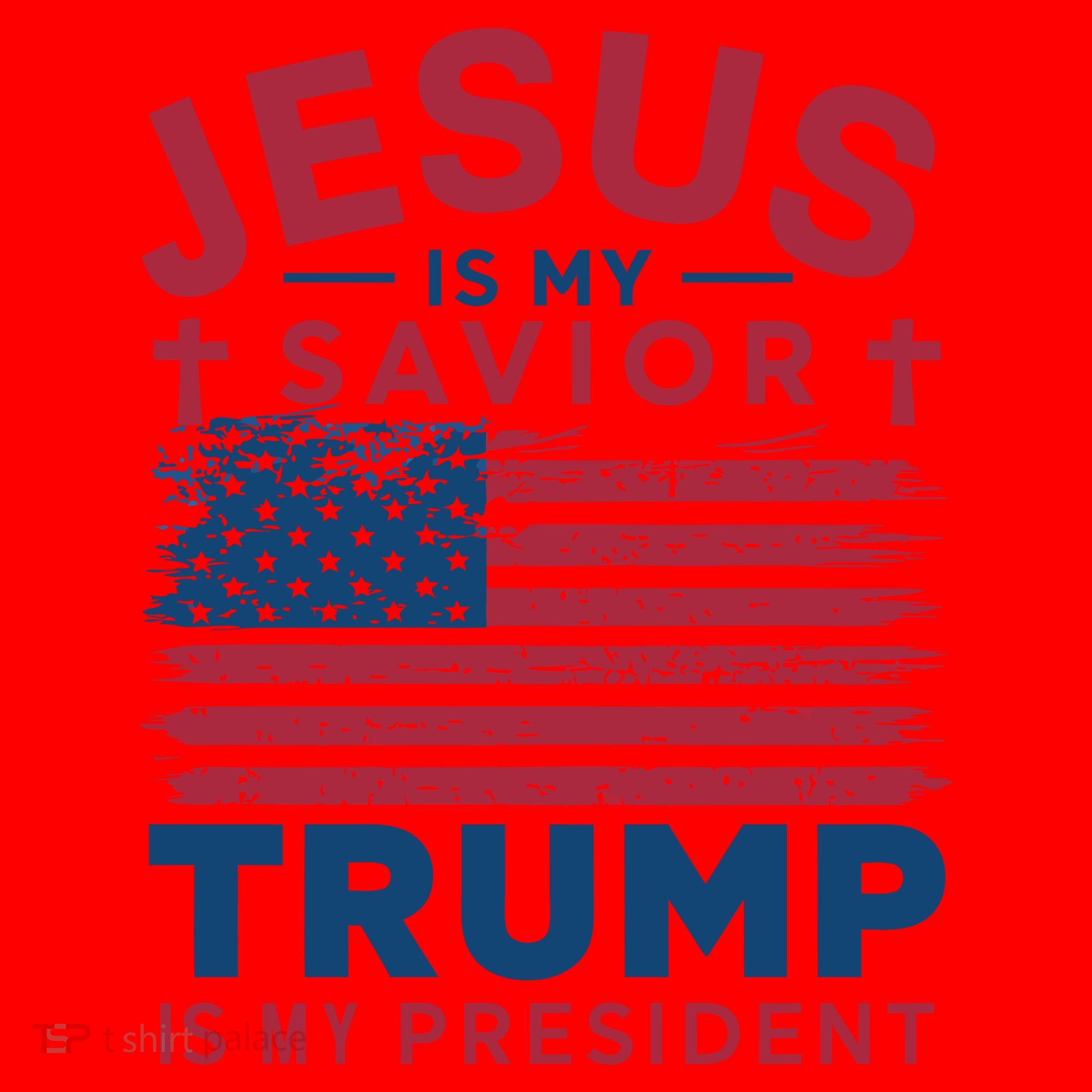 Patriotic Christian Support Graphic Santa Hat
