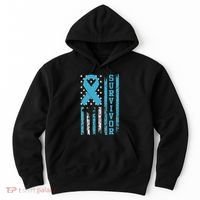 Prostate Cancer Survivor Bold Blue Ribbon Hoodie thumb 0
