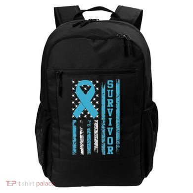 Prostate Cancer Survivor Bold Blue Ribbon Backpack