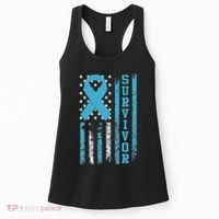 Prostate Cancer Survivor Bold Blue Ribbon Women's Tank Top thumb 0
